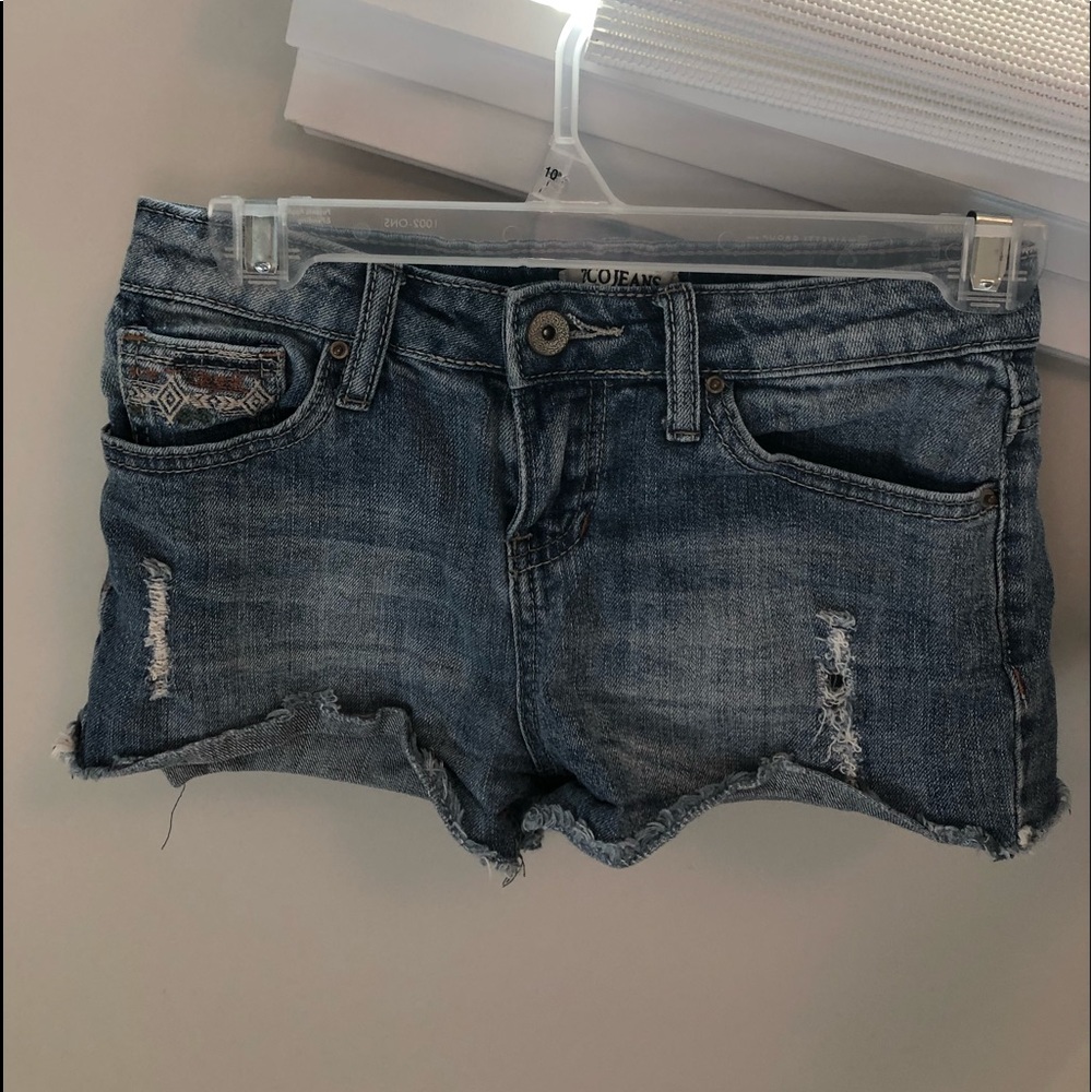 Ripped jean shorts from Tilly’s